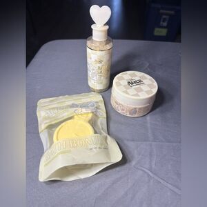 3 New Alice in Wonderland Themed Bath Bundle NWT Sugared Lemon
